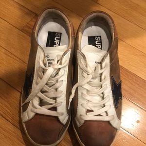 Golden goose suede superstar sneakers (size 38) like new!